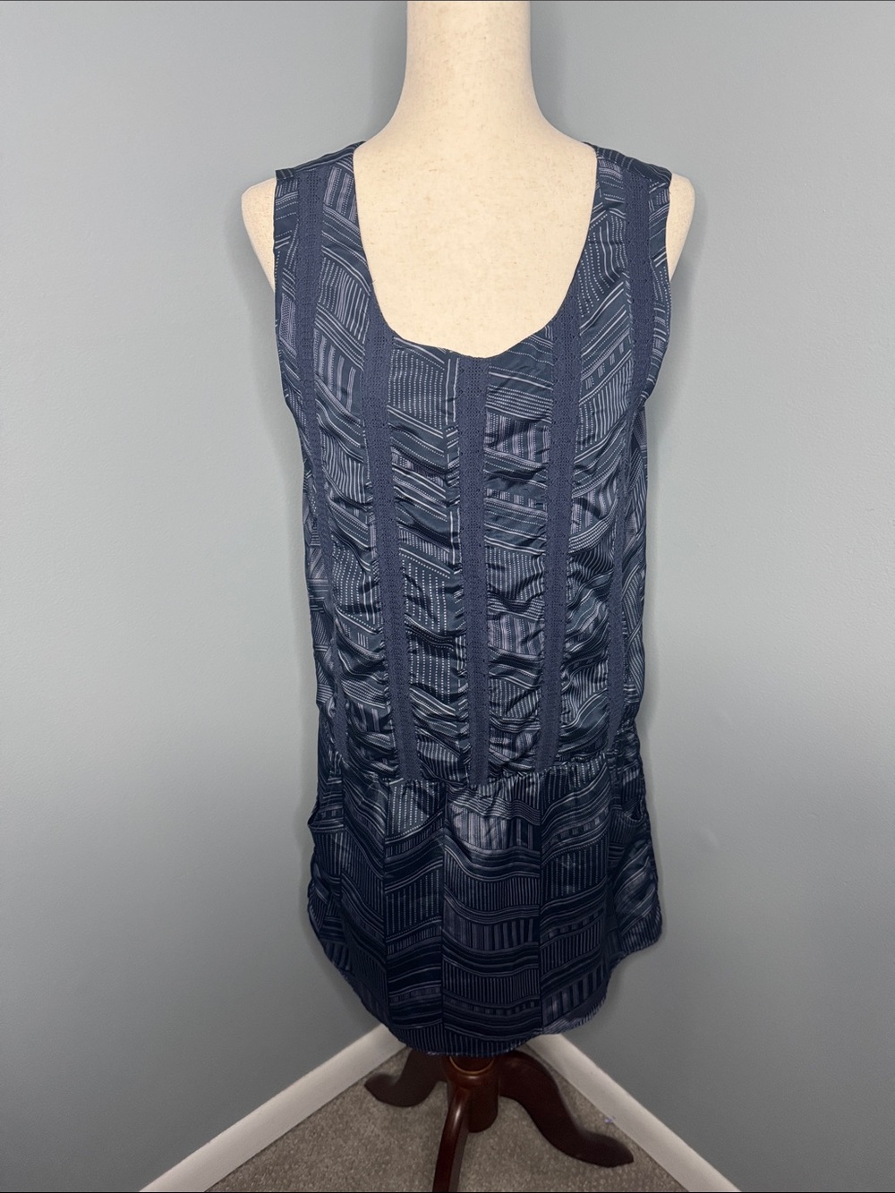 Banana Republic Women’s Blue Patterned Tunic Dress Sz 8